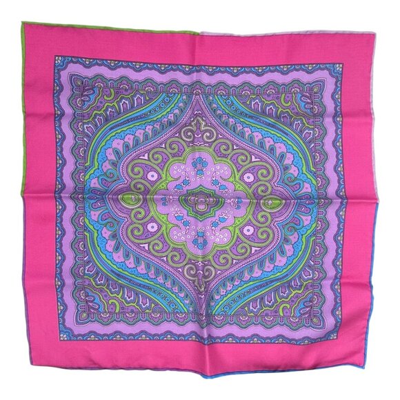 Set of 4 Italian Silk Pocket Squares - Picture 2 of 13